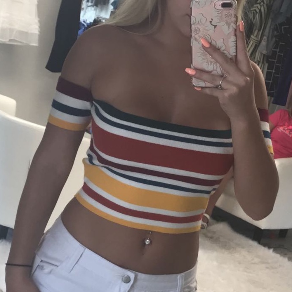 Thick material crop top. Never worn